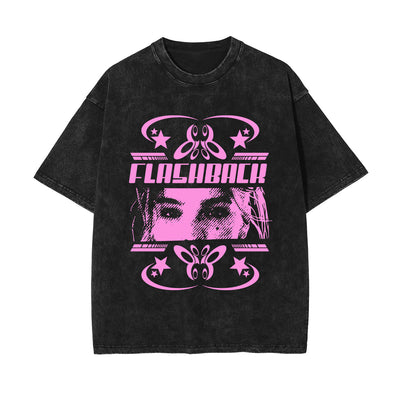 Flashback Y2K Stone Wash Graphic Tee-INNBLAC