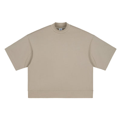 Heavyweight Oversized Mock-Neck Tee 305gsm