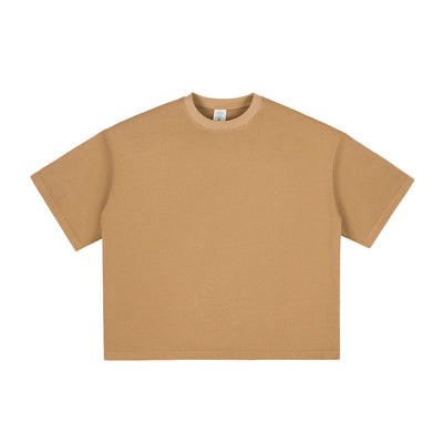Washed Cotton Boxy T Shirt 260gsm