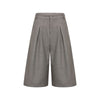 Vintage Draped Pleated Bermuda Shorts