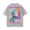Future Graphic Stone Wash Tee-INNBLAC