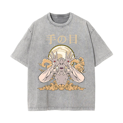 Japanese Kanji Creature Graphic Tee-INNBLAC