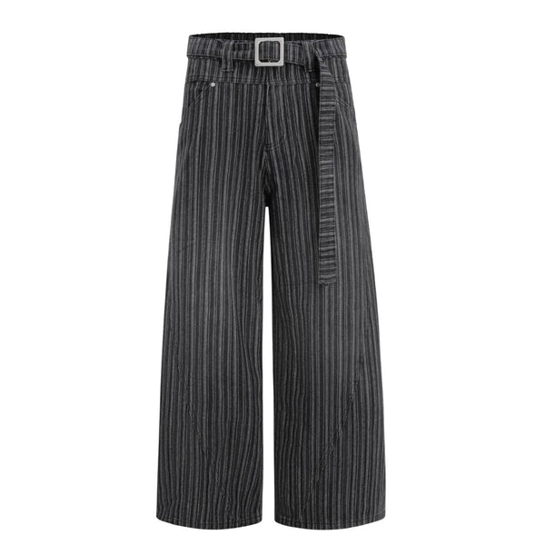 Striped Relaxed Fit Unisex Old Money Casual Trousers