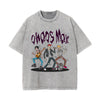 Chaos Max Street Punk Stone Wash Graphic Tee-INNBLAC