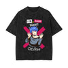 I Am A Mom Graphic Washed Tee-INNBLAC