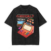 Classically Graphic Washed Tee-INNBLAC