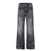 Vintage Washed Black Flared Denim Jeans