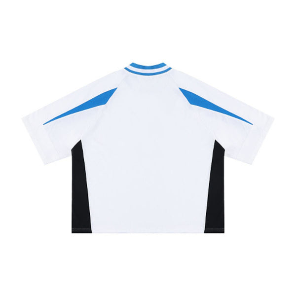 Colorblock V Neck Cotton Tee 250G