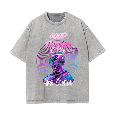 Good Things Graphic Washed Tee-INNBLAC