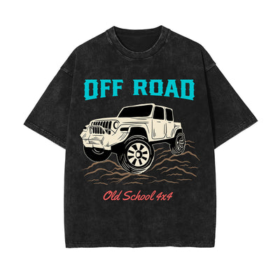 Off Road Washed Graphic Tee-INNBLAC