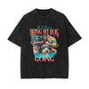 Cute Puppy Stone Wash Graphic Tee-INNBLAC