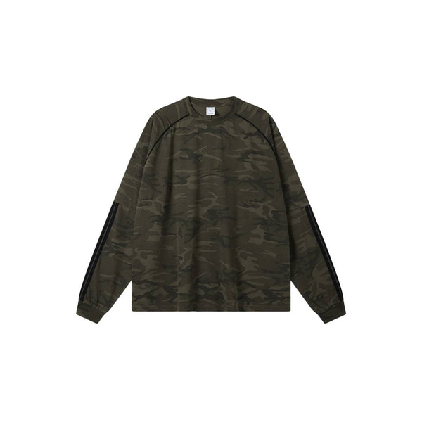 Streetwear  Camouflage Loose Fit Long Sleeve T-Shirt