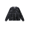 Men's Camouflage Waffle Crew Neck Loose Fit Tee Shirt