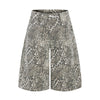 Retro Leopard Baggy Bermuda Shorts