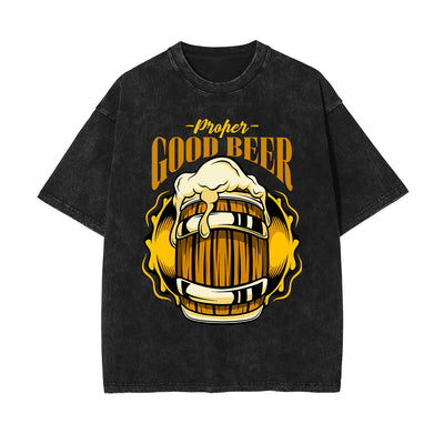 Proper Good Beer Graphic Tee-INNBLAC