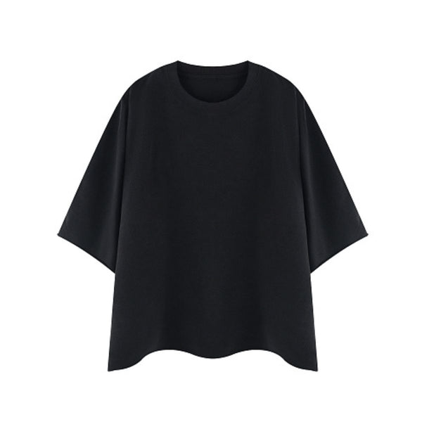 Washed Boxy Cropped Raglan Tee
