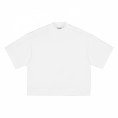 Heavyweight Oversized Mock-Neck Tee 305gsm