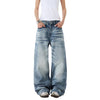 Light Fade Vintage Straight Leg Denim Jeans