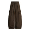 Vintage Brown Oversized Pocket Cargo Pants