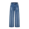 Paris Button Baggy Wide-Leg Denim Jeans