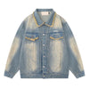 Vintage Frayed Designer Denim Jacket