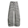 American Vintage Checkered Wide Leg Relaxed Pants
