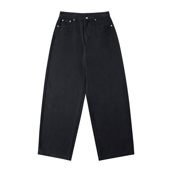 High Waist Structured Seam Relaxed Draped Wide Leg Pants