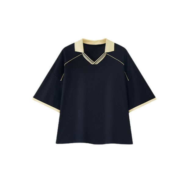 Lightweight Cooling Contrast Stitch Polo Shirt