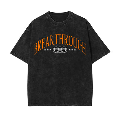 Breakthrough Streetwear Stone Wash Graphic Tee-INNBLAC