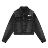 Designer Shoulder Padded Denim Jacket