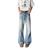 Light Fade Vintage Straight Cut Denim Jeans