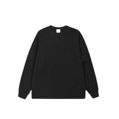 Streetwear Loose Fit Double-Layer Long-Sleeve Tee