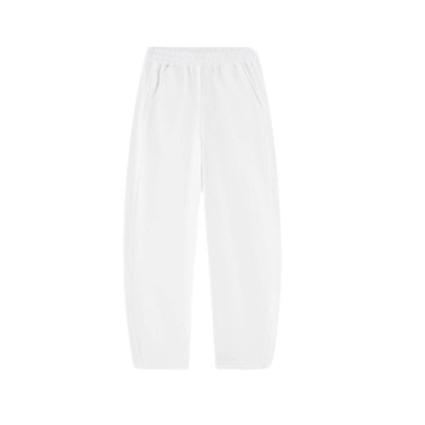 Boxy Curved Fit Elastic Waist Sweatpants