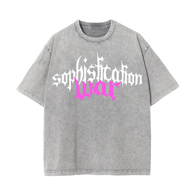 Sophistication War Futuristic Streetwear Graphic Tee-INNBLAC