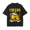 Cheers And Beers Faded Graphic Tee-INNBLAC