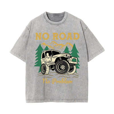 No Road No Problem Graphic Tee-INNBLAC