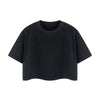 Snowflake Washed Boxy Cropped Cotton Tee 2026