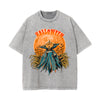 Halloween Pumpkin Ghost Graphic Tee-INNBLAC