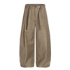 Washed Utility Wide-Leg Cargo Pants