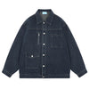 Multi-pocket Vintage Loose Washed Work Denim Jacket