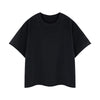 Snowflake Washed Raw Edge Boxy Cropped Tee