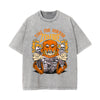 Time For Horror Graphic Washed Tee-INNBLAC