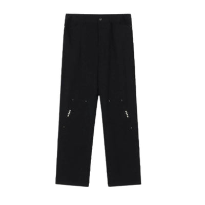 Streetwear Draped Wide Leg Studded Lounge Pants