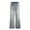 Gradient Washed High Rise Curved Leg Loose Wide Leg Denim Jeans