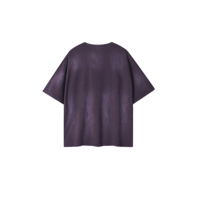 VintageSpray Dyed Raw Edge Oversized T-Shirt