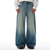Vintage Light Wash Wide Leg High Rise Jeans
