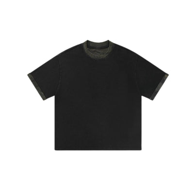 Stone Wash Camo Boxy T Shirt 8.5oz