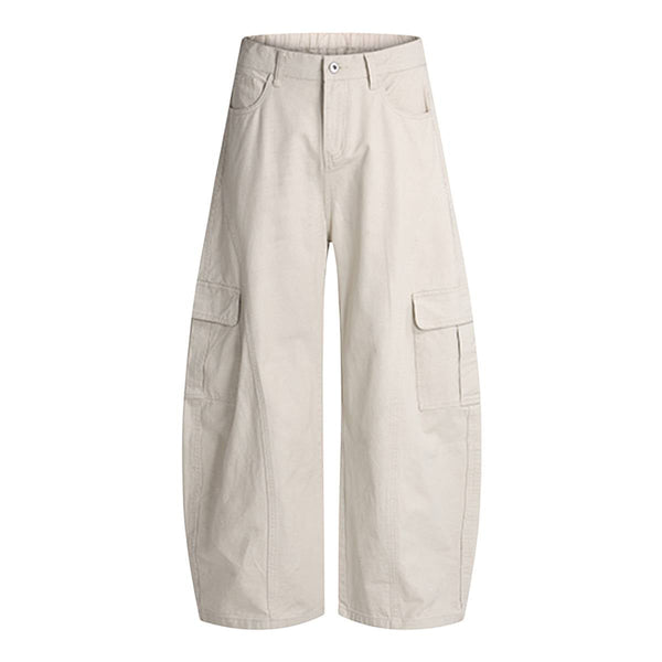 Vintage Multi-Pocket Curved Relaxed Pants