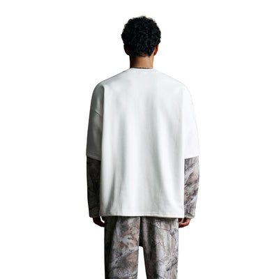 Branch Camouflage Sleeve Fleece Sweatshirt