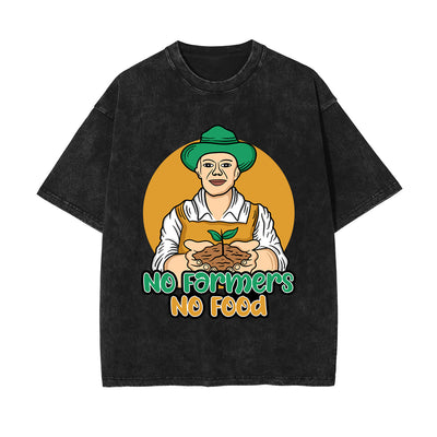 No Farmers No Food Graphic Tee-INNBLAC